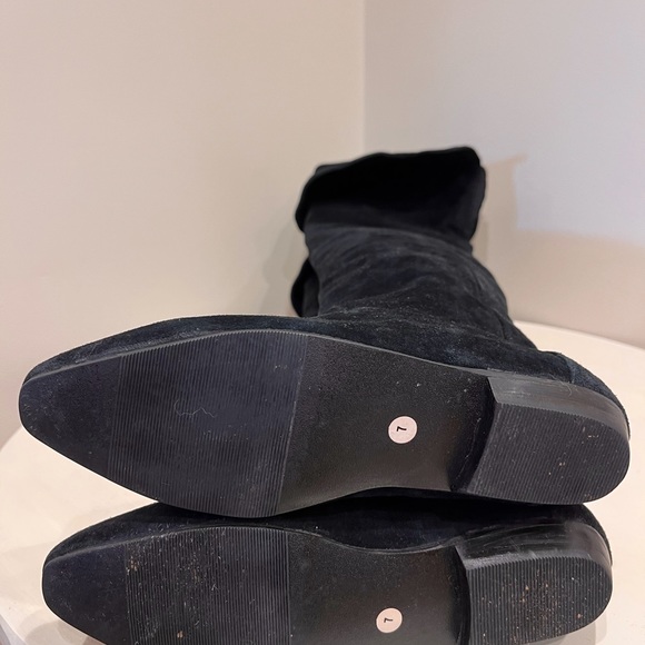 Vintage 90’s black suede over the knee boots - Picture 5 of 5